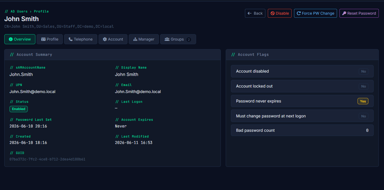 User list