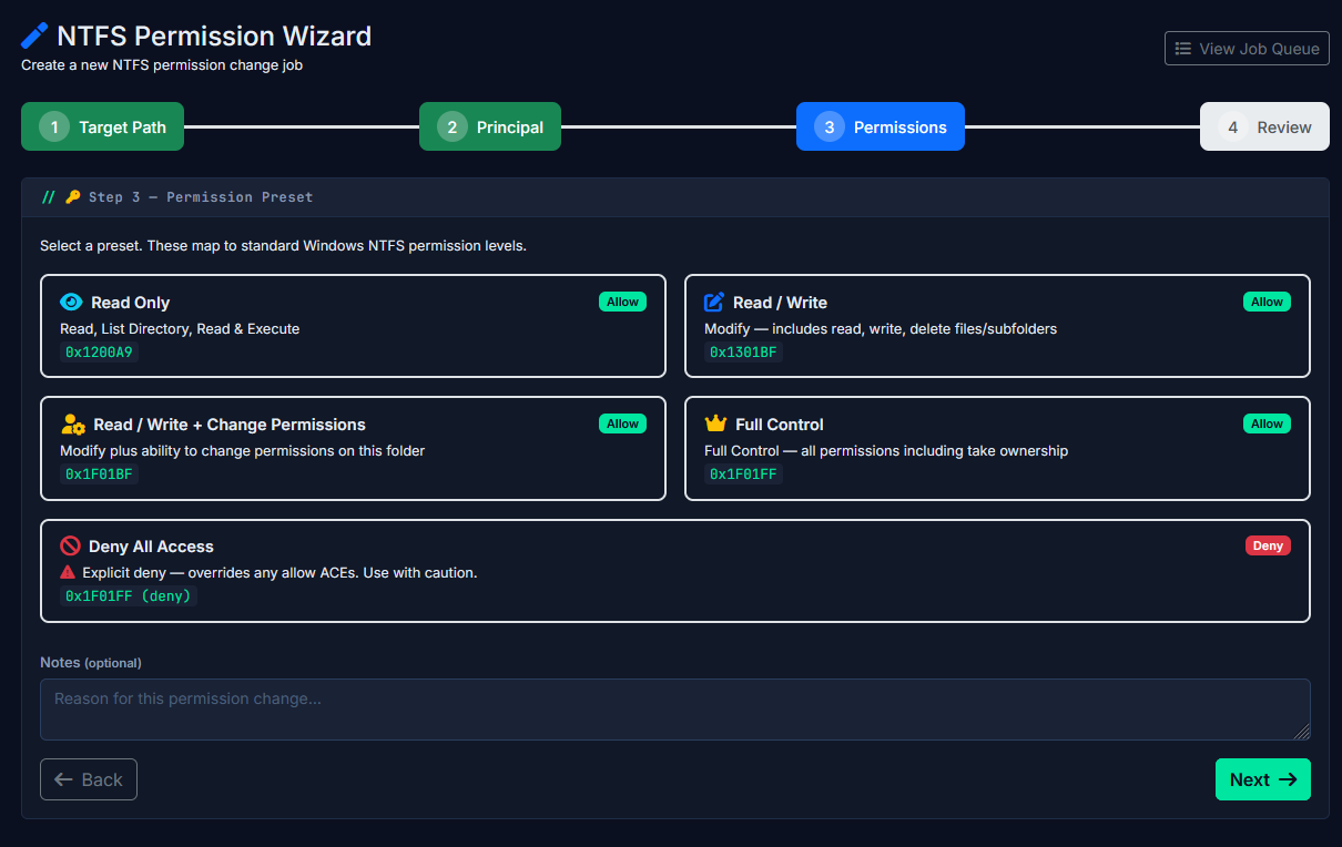 Wizard step 3